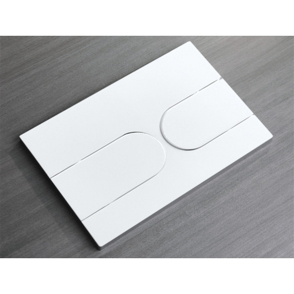 Панель змиву Koer KT-0604-03 240x160x10mm пластикова, кнопка закруглена (KR5322)