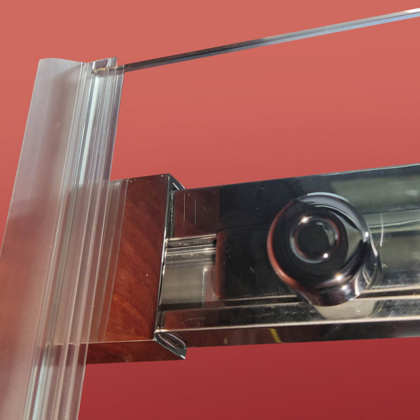 Двері в нішу Koer SR SD02-120x200-TR-01 прозоре скло Easy Clean 8мм, хром (KR5384)