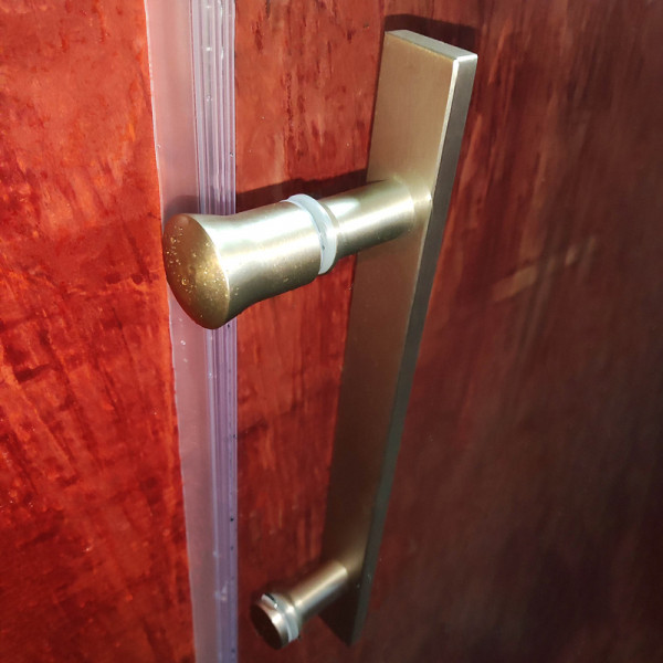 Двері в нішу Koer SR SD01-120x200-TR-02 прозоре скло Easy Clean 8мм, нікель (KR5379)