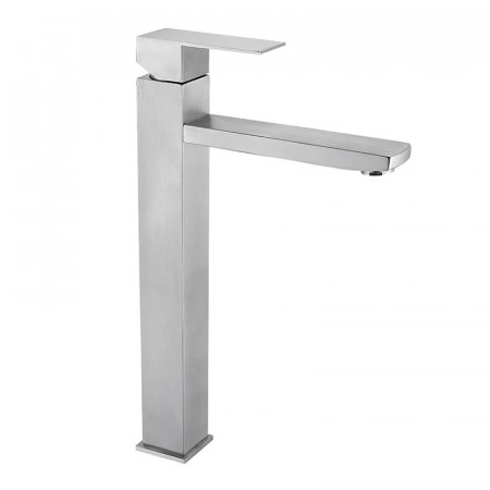 Змішувач для умивальника Zerix KUB-001-High із нерж. сталі SUS304 (ZX4845)