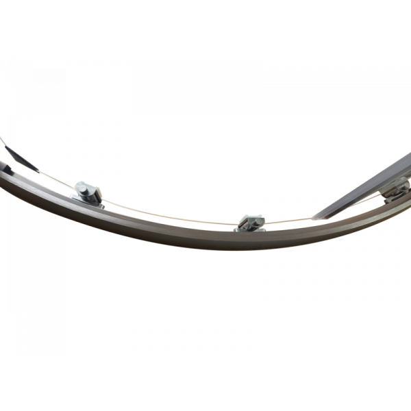 Душова кабіна без піддону Koer SR SC04-90x90x195-TR-07 прозоре скло Easy Clean 5мм, графіт (KR5362)