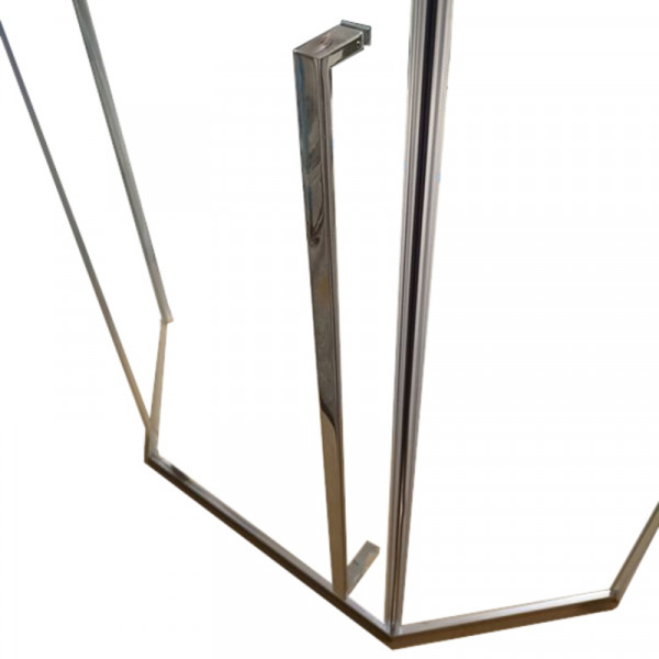 Душова кабіна без піддону Koer SR SC06-90x90x200-TR-01 прозоре скло Easy Clean 8мм, хром (KR5364)