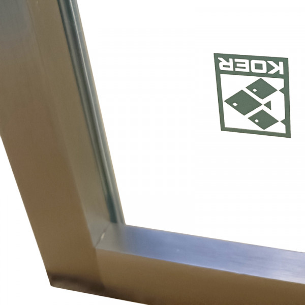 Душова кабіна без піддону Koer SR SC06-90x90x200-TR-07 прозоре скло Easy Clean 8мм, графіт (KR5366)