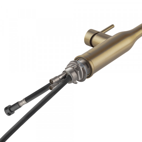 Змішувач для кухні Koer KI-70004-12 з висувним виливом (нерж. сталь) (KR5004)