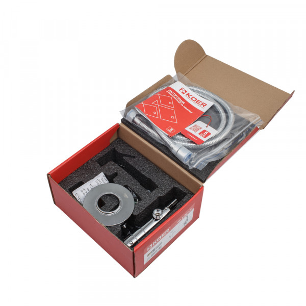 Змішувач для гігієнічного душу Koer KB-24029-01 термостатичний вбудований, колір хром (KR5485)