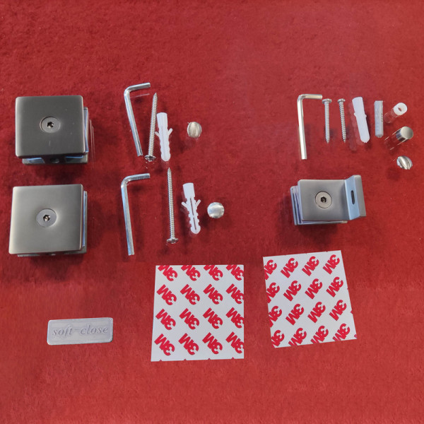 Двері в нішу Koer SR SD04-120x200-TR-07 прозоре скло Easy Clean 10мм, графіт (KR5388)