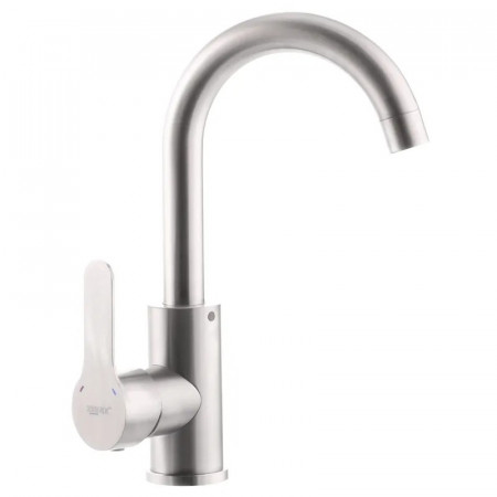 Змішувач для умивальника з нерж. стали SUS304 ZERIX DAX-001 (ZX3118)