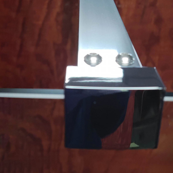 Душова перегородка Koer SR SP03-30x200-TR-01 Walk-In (рух.част) прозоре скло Easy Clean 8мм, хром (KR5399)