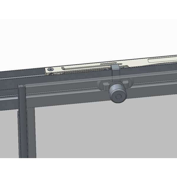 Двері в нішу Koer SR SD05-120x200-TR-01 прозоре скло Easy Clean 6мм, хром (KR5405)