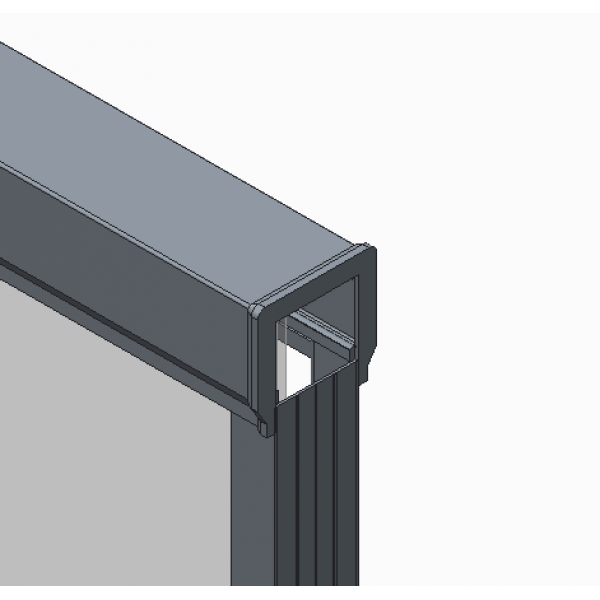 Двері в нішу Koer SR SD03-140x200-TR-01 прозоре скло Easy Clean 8мм, хром (KR5385)