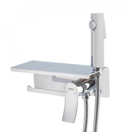 Змішувач для гігієнічного душу Haiba Bolero 069 з тримачем для туалетного паперу (HB9580)