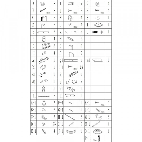 Бокс душовий без гідромасажу Mixxus STRONG SB01-90x90x215-FB SATIN з високим піддоном (MI6884)