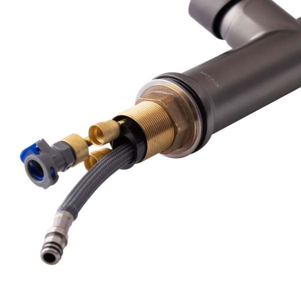 Змішувач для кухні з висувним виливом Mixxus Premium PULL 014 GRAPHITE (MI6959)