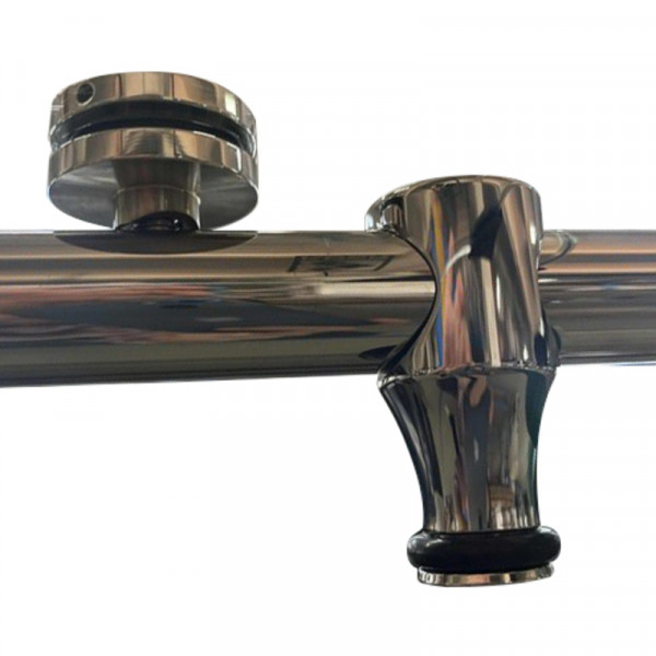 Двері в нішу Koer SR SD06-120x220-TR-01 прозоре скло Easy Clean 8мм, хром (KR5367)