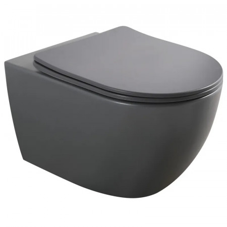 Унітаз підвісний Mixxus Premium ELLIPSE-0309-T1 GRAY 530x360x350mm система змиву TORNADO 1.0 (MP6655)