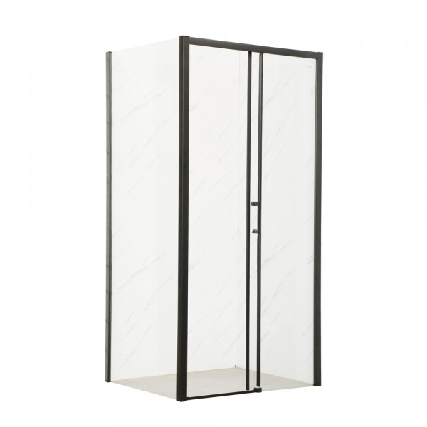 Душова кабіна без піддону Mixxus Premium DIVERSE SC03-100x80x195-TR Black прозоре скло 6мм (MI6866)