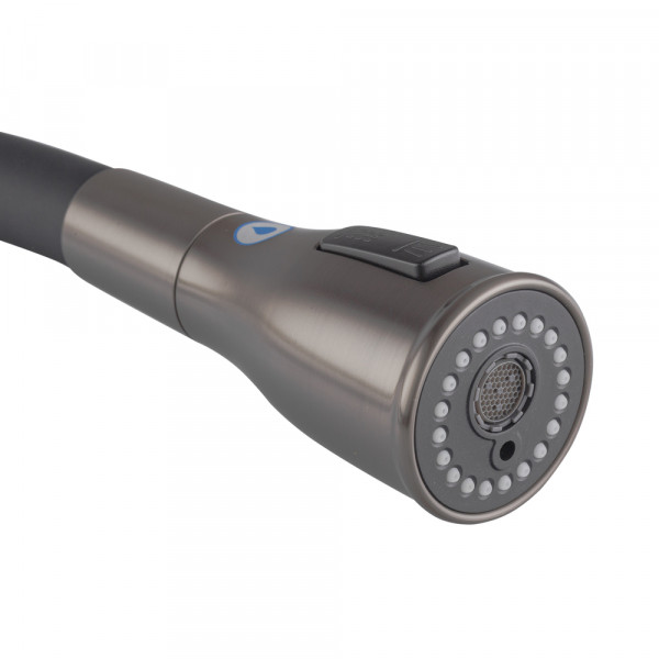 Змішувач для кухні Koer KI-72024-07 з виходом для питної води (нерж. сталь) (KR5013)