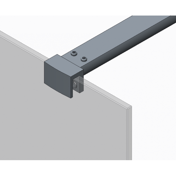 Душова перегородка Koer SR SP01-100x200-TR-01 Walk-In прозоре скло Easy Clean 8мм, хром (KR5393)