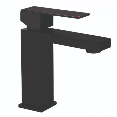 Змішувач для умивальника Mixxus KUB-001-Heavy Black з нерж. сталі SUS304 (важкий) (MI6348)