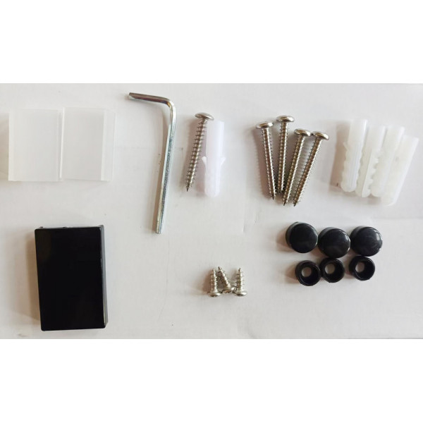 Душова перегородка Mixxus Premium FLAT SP02-140x200-TR Black Walk-In прозоре скло 8мм (MI6858)