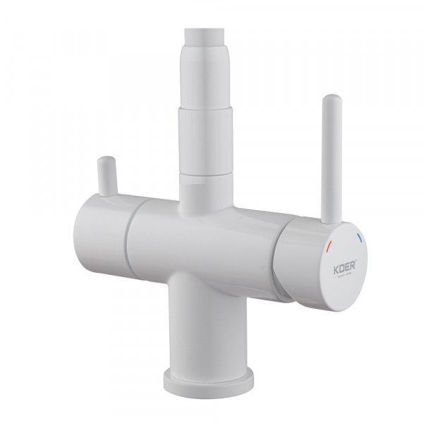 Кухонний змішувач з силік. виливом і вих. для питної води KOER KB-72006-03 (KR3381)