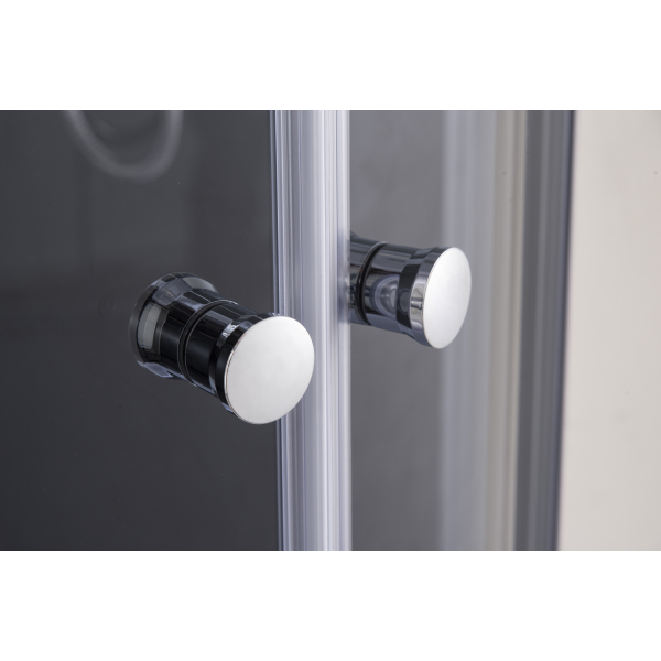 Бокс душовий з гідромасажем Mixxus STRONG SBH02-90x90x215-FB SATIN низький піддон (MI6890)