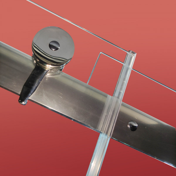 Бічна стінка до кабіни Koer SR SW01-90x200-TR-01 прозоре скло Easy Clean 8мм, хром (KR5381)