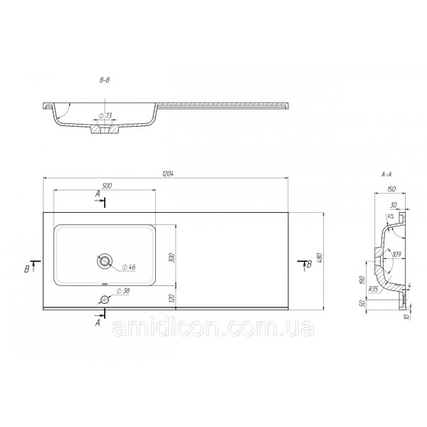 Rodeo 1200 L - білий глянсoвий - Зліва