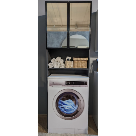 Пенал Bruny - сірий - Рама алюмінієва - чорний