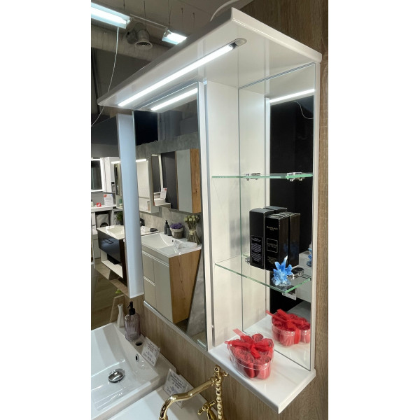 Дзеркальна шафа MC-8 - білий матовий - 580 - 700