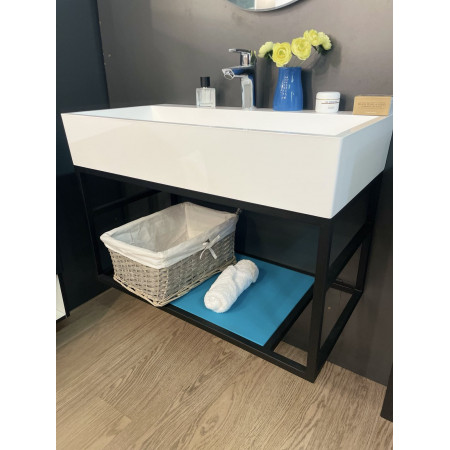 Тумба на металевому каркасі з умивальником Mares 800 (Виставковий зразок) - З сифоном