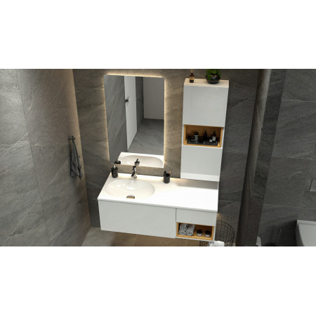 ELLIOT - Тумба з умивальником та пенал - Шпон