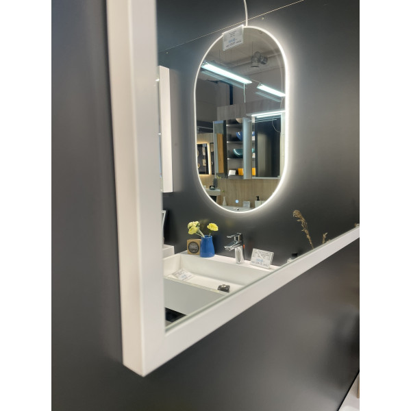 Дзеркало Siros 800x700 - біла рама (Виставковий зразок)