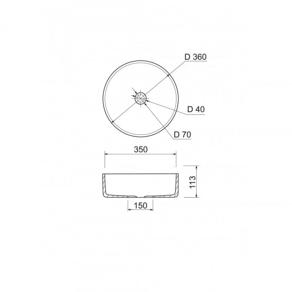 Arena 360 Б/Ч - Білий глянсовий