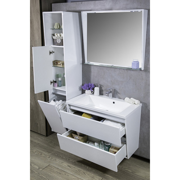 Cyprus 85 - білий матовий - Без умивальника