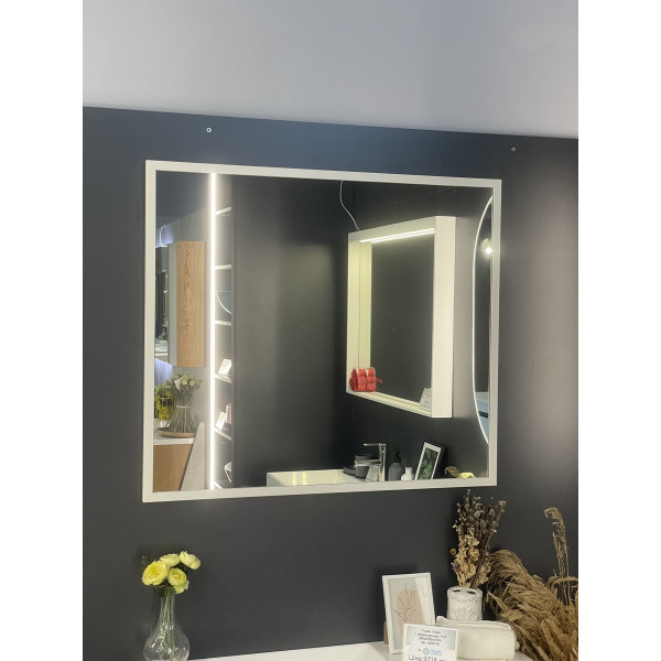 Дзеркало Siros 800x700 - біла рама (Виставковий зразок)