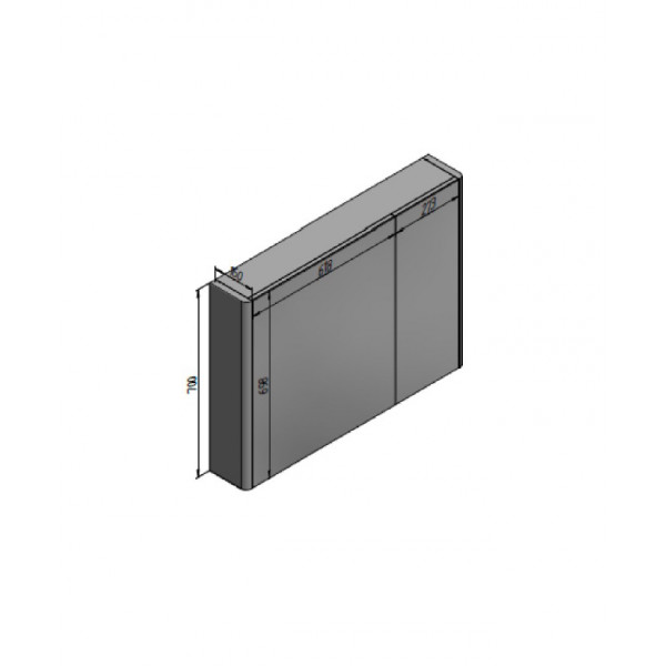 Дзеркальна шафа EDGE 950 - Категорія 3 - 950 - 700