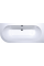 Ванна пристінна Evento 3 - білий матовий - Cправа