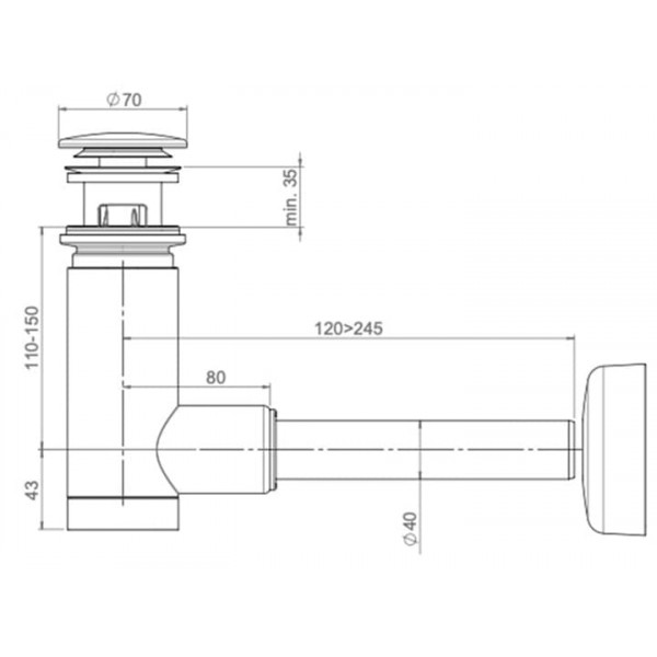 Сифон для умивальника EasyClean