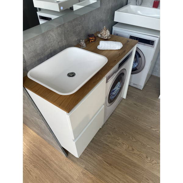 ALI - 1100 - білий матовий - Без стійки