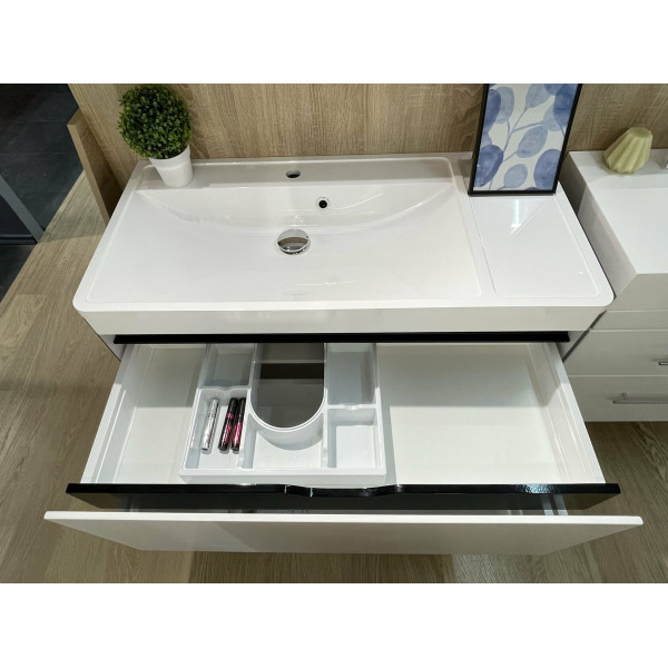 Aspen 100 - білий глянсoвий - Стільниця штучний камінь