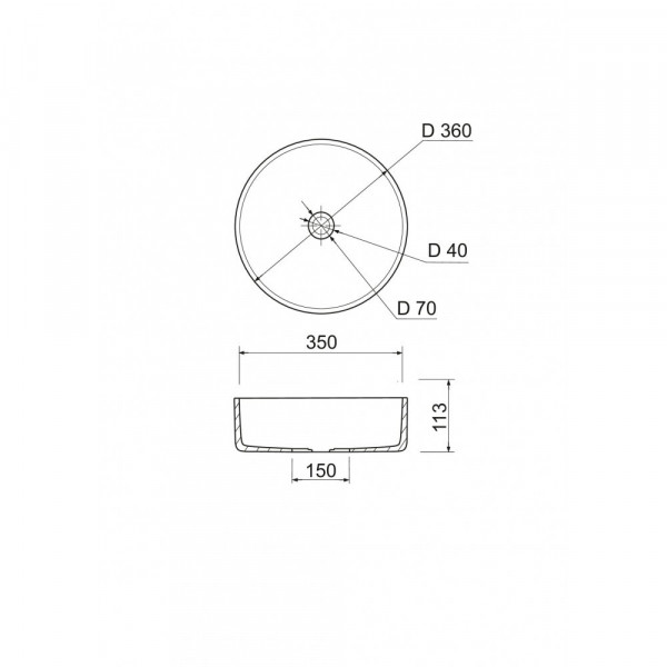 Arena 360 - білий глянсoвий