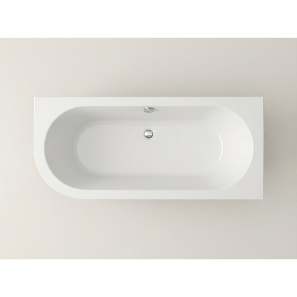 Ванна пристінна Evento 3 - білий матовий - Cправа