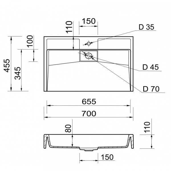 Vitold 700 - білий глянсoвий