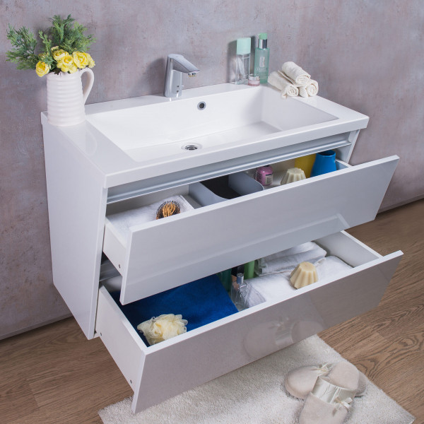 Cyprus 85 - білий матовий - Без умивальника