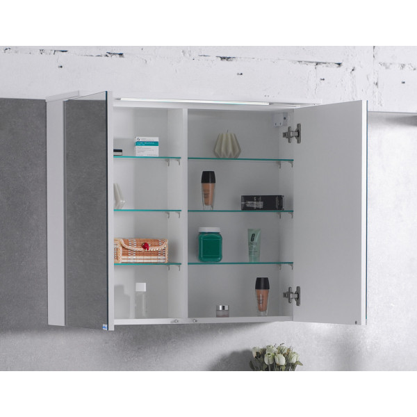 Дзеркальна шафа MC-10 - білий - 800 - 685