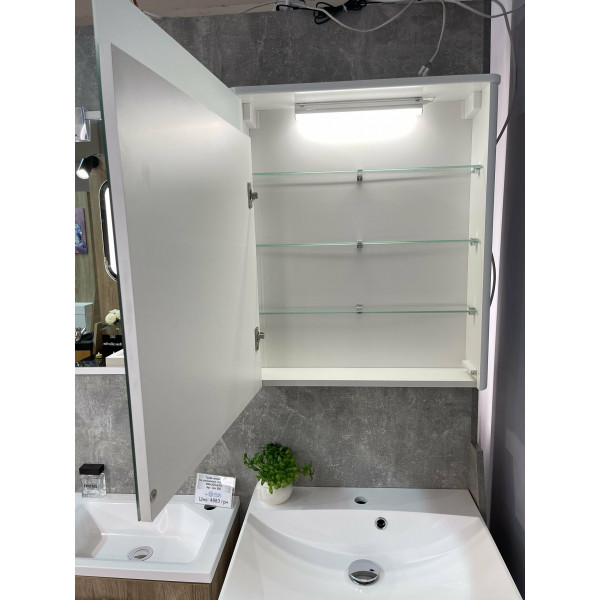 Дзеркальна шафа MC Santorini 600 - графіт матовий - 600 - 700