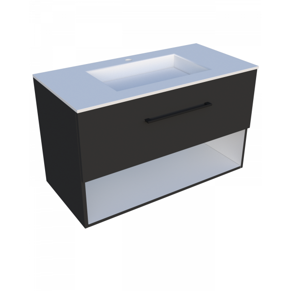 MILL 90 - 900 - білий матовий - Без умивальника