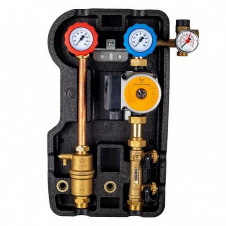 Двухлинейная солнечная станция, 3/4″ М, 6 бар, 2-12 л/мин, GRUNDFOS SOLAR 25-65