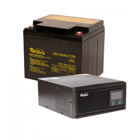 Комплект ИБП АSK12 500VA/400W DC12V + АКБ ABT-40Аh/12V GEL